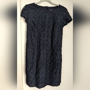 Banana Republic Factory Lace Navy Dress